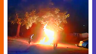 Cop Tases A Dude On FIRE