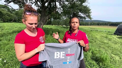 Sophia and Karen are some strong brave American lady's that came to my grazing workshop in New York!