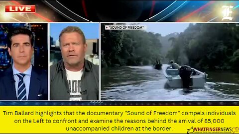 Tim Ballard highlights that the documentary "Sound of Freedom" compels individuals on the Left