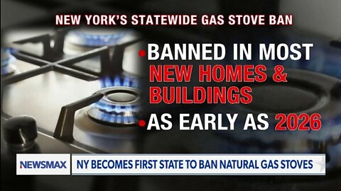NEW YORK STATE TO BAN GAS STOVES