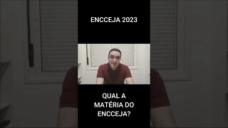 QUAL A MATÉRIA DO ENCCEJA? - #shorts