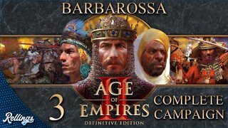 Age of Empires 2: Definitive Edition (PC) Barbarossa | Full Campaign (No Commentary)