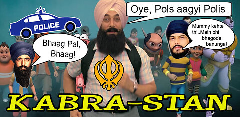 "Oye, Pols aagyi Polis" - Sikh Amritpal Khalistani TERRORIST on the RUN!