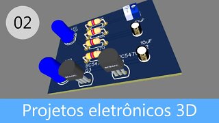 #2 - EasyEDA - Projetos eletrônicos em 3D(Criando um esquemático)