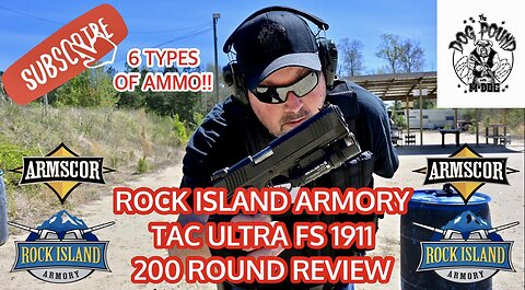 ROCK ISLAND ARMORY TAC ULTRA FS 1911 200 ROUND REVIEW! 6 TYPES OF AMMO!