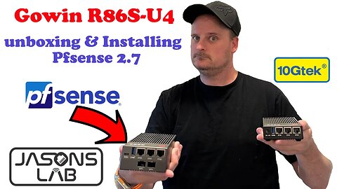 Gowin R86S-U4 & Pfsense Install 10 GIG !!! #pfsense