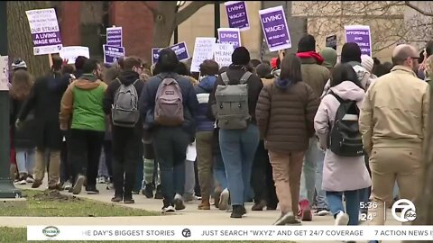 University of Michigan graduate employees go on strike