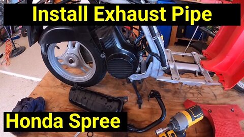 Honda Spree ● Install the Muffler Exhaust Pipe ● The Easy Way ✅