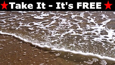 Take It - It's FREE - Ocean Sea Waves At Seafront Video Download