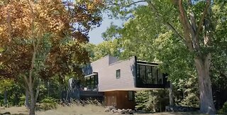 Inside A Floating House Hidden In The Woods