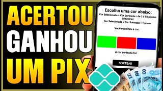 JOGO que GANHA DINHEIRO de VERDADE - ACERTE A COR E GANHE UM PIX