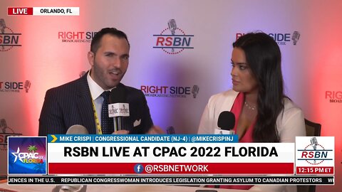 Congressional Candidate (NJ-4) Mike Crispi's Interview with RSBN's own Liz Willis at CPAC 2022