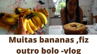 Bolo de fubá com banana, queijo e goiaba.Muita chuva levamos um susto. ⚡⚡