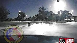 North Port Police dash cams capture fireball in the Florida sky