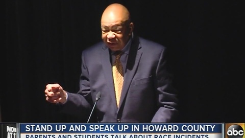 Parents, students and community leaders spoke out about race incidents in Howard County