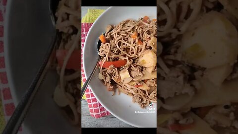 How to cook my #spicy #bbq #pork #noodles is now on @googieskitchen6634. Please subscribe.
