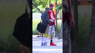 Kilos Prank In Front Of Cop! #shorts #prank #funnyshorts