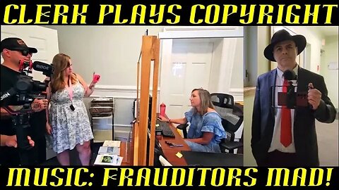 Clerk Plays Copyright Music & Frauditor Misfits Become Upset ~ HAHA!
