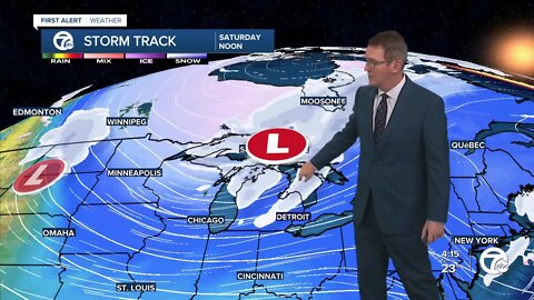 Weekend flakes, Monday snow