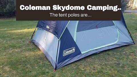 Coleman Skydome Camping Tent, 2468 Person Family Dome Tent with 5 Minute Setup, Strong Frame...