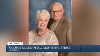 Janesville couple dies after being struck by lightning in Washington DC