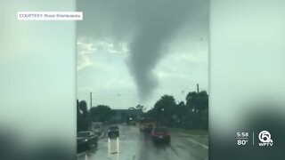 Possible tornado occurs near Jensen Beach