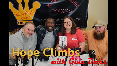 Episode 24 Gina Davis with her Book "Hope Climbs"