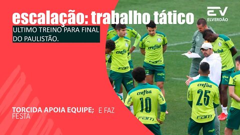 TREINO TÁTICO PARA EQUIPE ! PALMEIRAS PRECISA MARCAR 3 GOL PARA VENCER O SÃO PAULO.