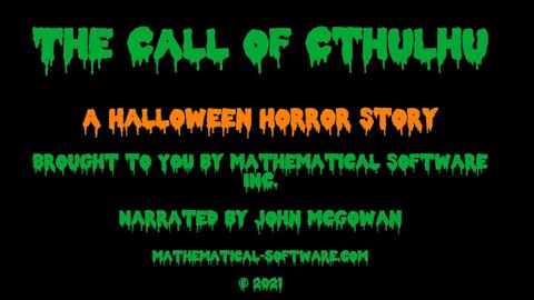 A Halloween Horror Story: The Call of Cthulhu