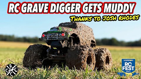 Josh Rhodes Takes His Retro RC Grandma Digger Through a Mud Pit! 😮