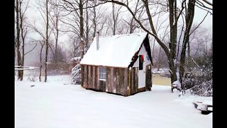 Cabin in the Woods | Lazy Snowy Day ASMR No Talking | IN THE BUSH #58