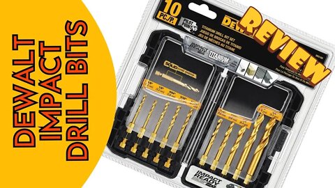 DEWALT IMPACT DRILL BIT SET - AN INDISPENSABLE TOOL (REVIEW - DD5160)