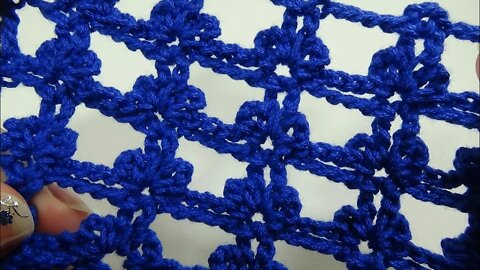 How to crochet Trefoil stitch short tutorial by marifu6a