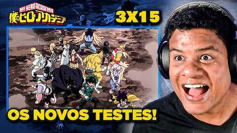 AS PROVAS COMEÇARAM!! - MY HERO ACADEMIA T3 X 15 | React Anime Pro