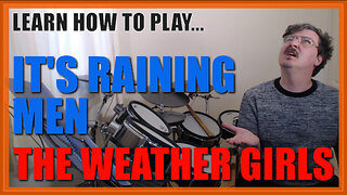 ★ It's Raining Men (The Weather Girls) ★ Drum Lesson PREVIEW | How To Play Song (Carlos Vega)