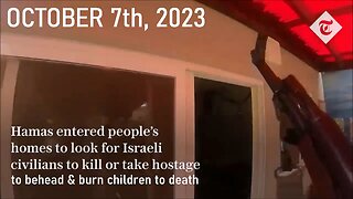 October 7th, 2023 HAMAS murders civilians eyewitness report