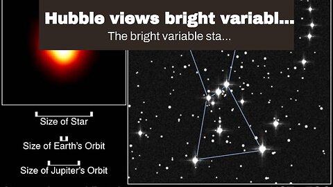 Hubble views bright variable star V 372 Orionis and a smaller companion star