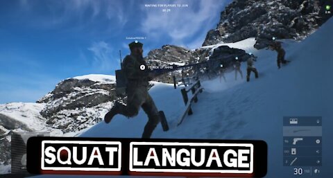 In squat language this means "let's go kick some ass" — Battlefield V