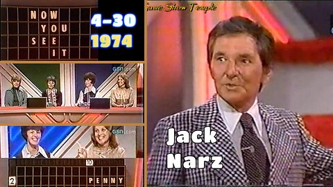 Jack Narz | Now You See It (4-30-1974) Full Episode | Game Shows