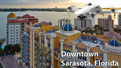 Sarasota, FL - drone video (downtown) 4K