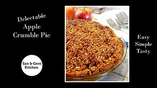Delectable homemade Apple Crumble Pie Recipe
