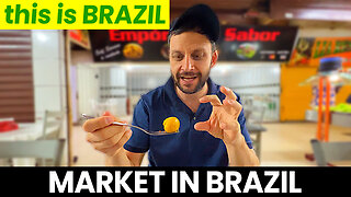 Gringo SURPRISED at Brazilian Shopping. ALSO TRIES BRAZILIAN FOOD... 🇧🇷