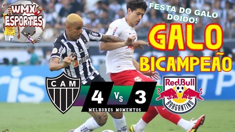 Atlético MG 4 x 3 RB Bragantino GALÃO BICAMPEÃO! Melhores Momentos 1° Tempo _ Brasileirão 05-12-21