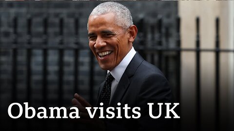 Former US president Obama arrives at Downing Street for private meeting 😔