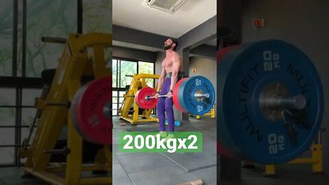 200kg deadlift at 70kg bodyweight #shorts #youtubeshorts