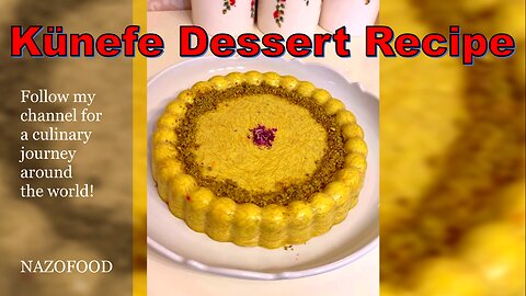 Künefe Delight: A Sweet Turkish Dessert Recipe-رسپی دسر شعریه #NAZIFOOD