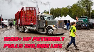 PETERBILT WITH BIG POWER PULLING BIG WEIGHT (BIG SMOKE)