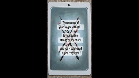 MEDITATION #foundations #supportsystem #strongconnection #success #tarot #tarotary #dailycard