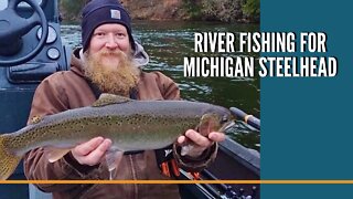 River Fishing For Michigan Steelhead / Swift Waters Guide Service / Spawning Walleyes Everywhere