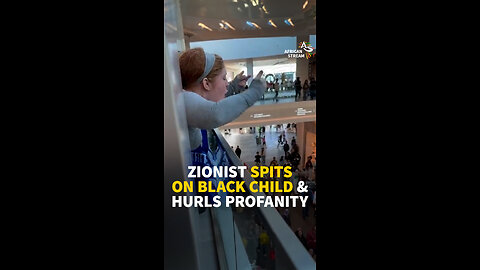 ZIONIST SPITS ON BLACK CHILD & HURLS PROFANITY